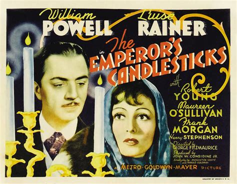 The Emperor's Candlesticks! A Triumph of Romantic Comedy and Political Intrigue Starring the Dashing Douglass Fairbanks Jr.!